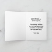 Du bist eine große Krankenschwester, die Welt zu e Karte (Innenseite)