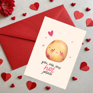Du bist eine HEIße Kartoffel Valentinstag Kartoffe Feiertagskarte