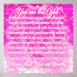 Du bist eine inspirierende Botschaft Gottes Poster