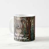 Du bist eine Koala-ty Mama! Personalisiere den Mut Kaffeetasse (Vorderseite Links)