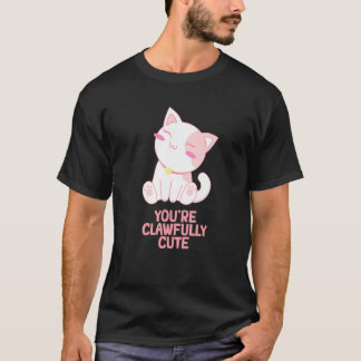 Du bist eine krallenhaft süße Katze  Paare Kätzche T-Shirt