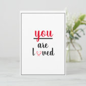 Du bist eine liebliche Geste der Wertschätzung Dankeskarte (Stehend Vorderseite)