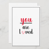 Du bist eine liebliche Geste der Wertschätzung Dankeskarte (Vorne/Hinten)