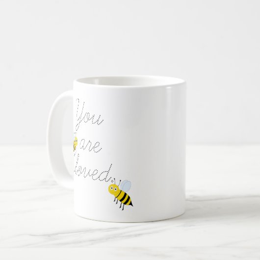 Du bist eine Liebling-Honigbienen-Tasse Kaffeetasse (Vorderseite Links)