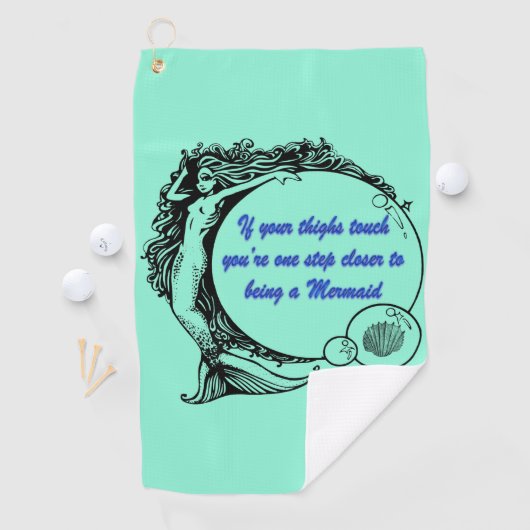 Du bist eine Meerjungfrau Golfhandtuch (Insitu)