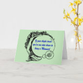 Du bist eine Meerjungfrau Karte (Gelbe Blume)