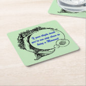 Du bist eine Meerjungfrau Rechteckiger Pappuntersetzer (angewinkelt)