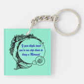 Du bist eine Meerjungfrau Schlüsselanhänger (Rückseite)