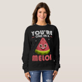 Du bist eine Melone  Wassermelonen-Kostüm Sweatshirt (Vorne ganz)