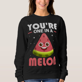 Du bist eine Melone  Wassermelonen-Kostüm Sweatshirt