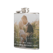 Du bist eine nette süßeste Foto Geschenkflasche Flachmann (Links)