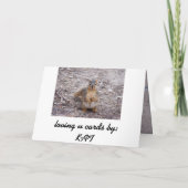 Du bist eine Nuss Karte (Rückseite)