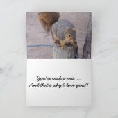 Du bist eine Nuss Karte (Innenseite)