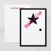 Du bist eine Oscar-Party Einladung (Vorne/Hinten)