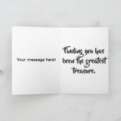 Du bist eine Schatzkammer des Valentinstag Karte (Innenseite)