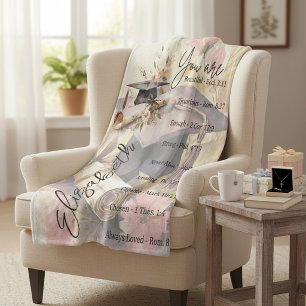 Du bist eine schöne Abschluss-Personalisierung  Fleecedecke