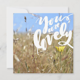 Du bist eine schöne Karte