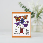 Du bist eine schöne Postkarte (Stehend Vorderseite)