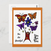 Du bist eine schöne Postkarte (Vorne/Hinten)