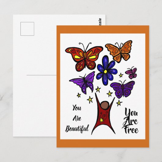 Du bist eine schöne Postkarte (Vorne/Hinten)