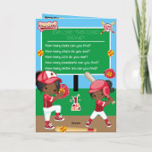 Du bist eine schwarze Girls Softball zum Geburtsta Karte (Rückseite)