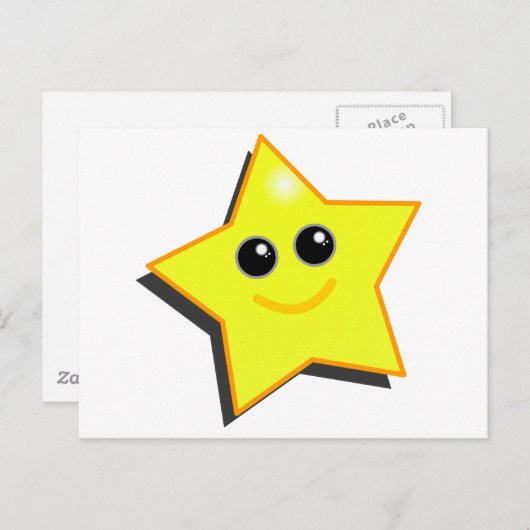 Du bist eine STAR! Postkarte (Vorne/Hinten)