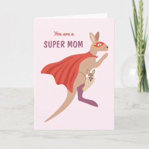 Du bist eine Super-Mama - lustige Muttertagskarte Karte