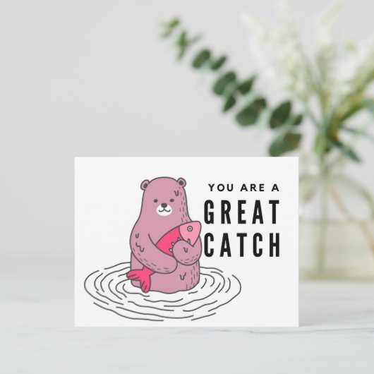 Du bist eine tolle, lustige Jubiläumskarte für Lie Postkarte (Stehend Vorderseite)