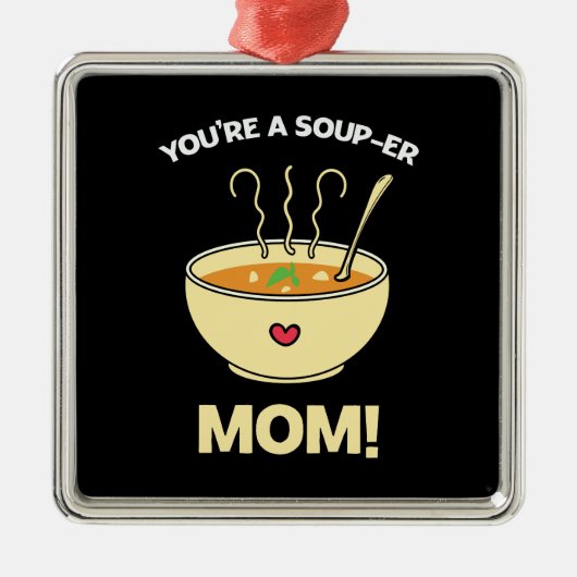 Du bist eine tolle Mama Ornament Aus Metall (Vorne)