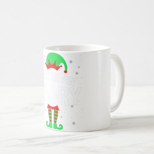 Du bist eine wütende Weihnachtself Lover Matching Kaffeetasse (VorderseiteRechts)
