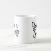 Du bist eine Zwei-Tone-Kaffee-Tasse Kaffeetasse (Mittel)