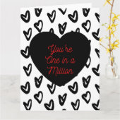 DU BIST EINER IN EINER MILLION KARTE (Gelbe Blume)