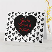 DU BIST EINER IN EINER MILLIONEN KARTE (Gelbe Blume)