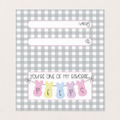 Du bist einer meiner Lieblings-Pieps-Goodie-Beutel Visitenkarten (Außenseite Aufgefaltet)