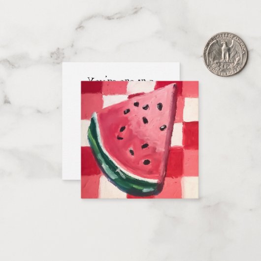 Du bist einer von einer Million Mitteilungskarte (Vorderseite/Rückseite Beispiel)