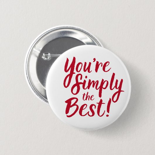 Du bist einfach das Beste Button (Vorne & Hinten)