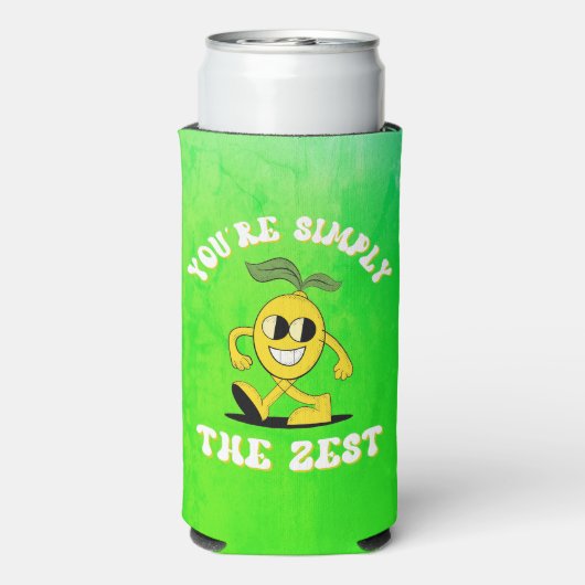 Du bist einfach der Zest Funny Lemon Pun Selters Dosenkühler (Seltzer Rückseite)