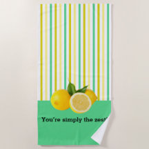 Du bist einfach der Zest! Strandtuch