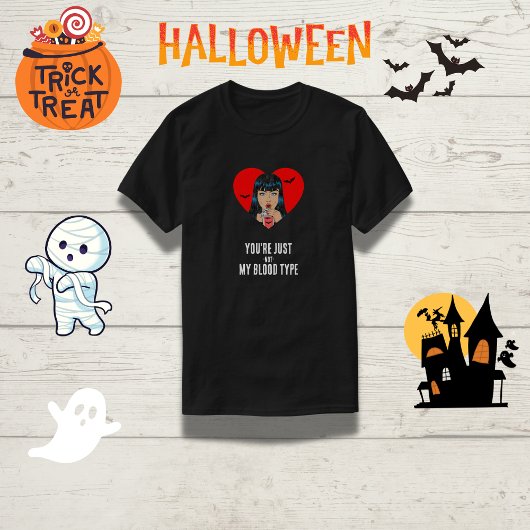 "Du bist einfach nicht mein Bluttyp" Funny Vampire T-Shirt