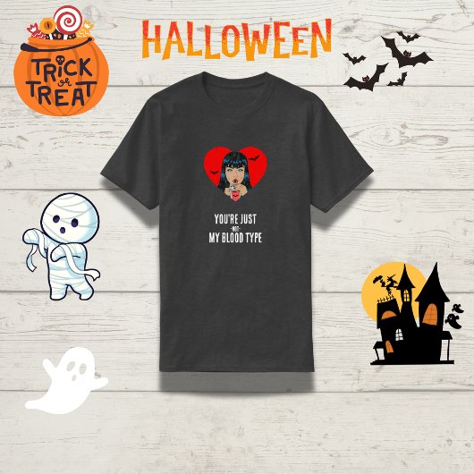 "Du bist einfach nicht mein Bluttyp" Funny Vampire T-Shirt