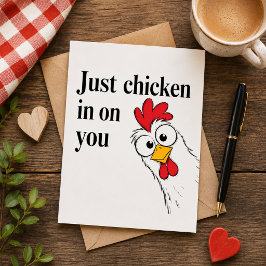 Du bist einfach nur ein Huhn Feiertagskarte