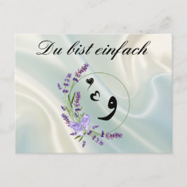 Du bist einfach "wow" postkarte