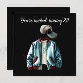 Du bist eingeladen, 21! einladung (Vorne/Hinten)