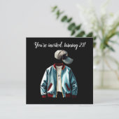 Du bist eingeladen, 21! einladung (Stehend Vorderseite)