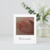 Du bist eingeladen...Baby Dusche 1 Einladung (Stehend Vorderseite)