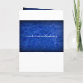 Du bist eingeladen! Dramatischer Blue Stucco Einladung (Rückseite)