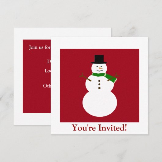 Du bist eingeladen! einladung (Vorne/Hinten)