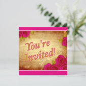 "Du bist eingeladen!" Einladung (Stehend Vorderseite)