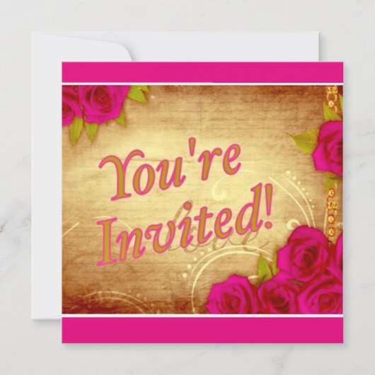 "Du bist eingeladen!" Einladung (Vorderseite)