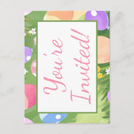 Du bist eingeladen! einladungspostkarte